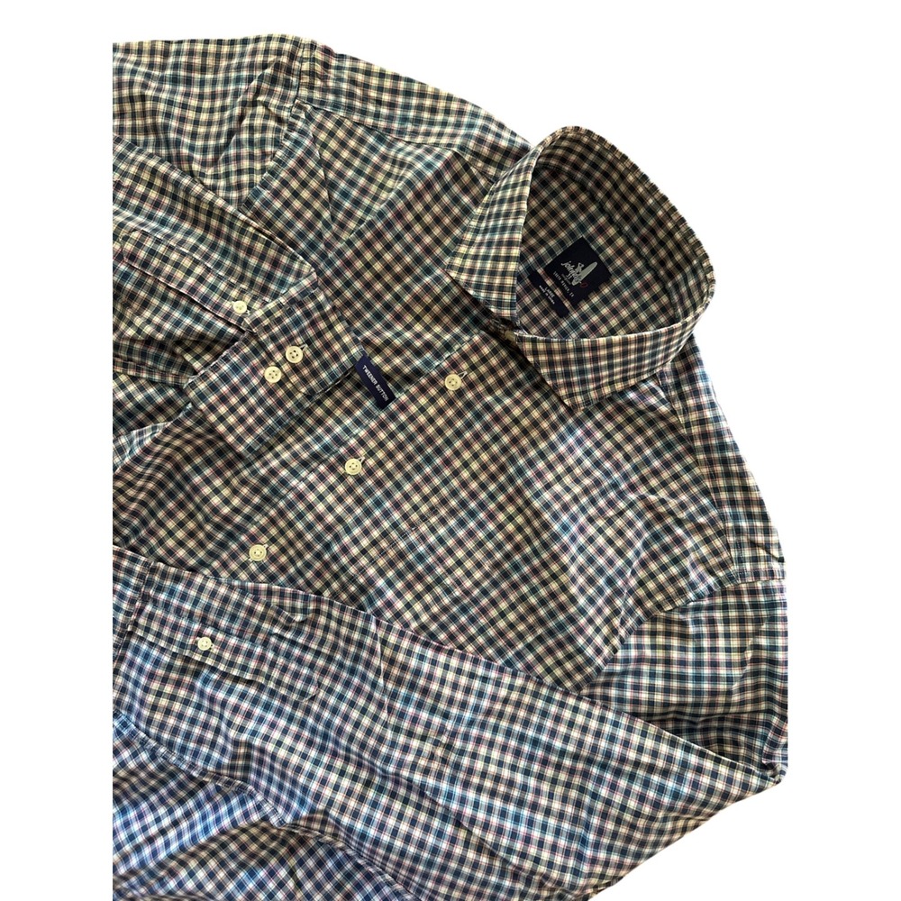Johnnie-O Mens Large Checkered Button Down Long‎ Sleeve Shirt New without tags